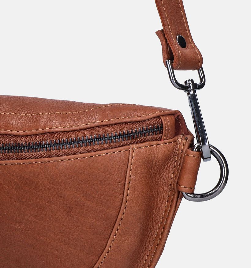 Euro-Leather Zwarte Crossbody tas voor dames (353542)