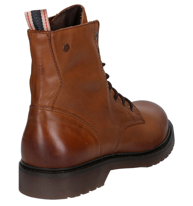 Jack & Jones Norse Cognac Boots in leer (278262)