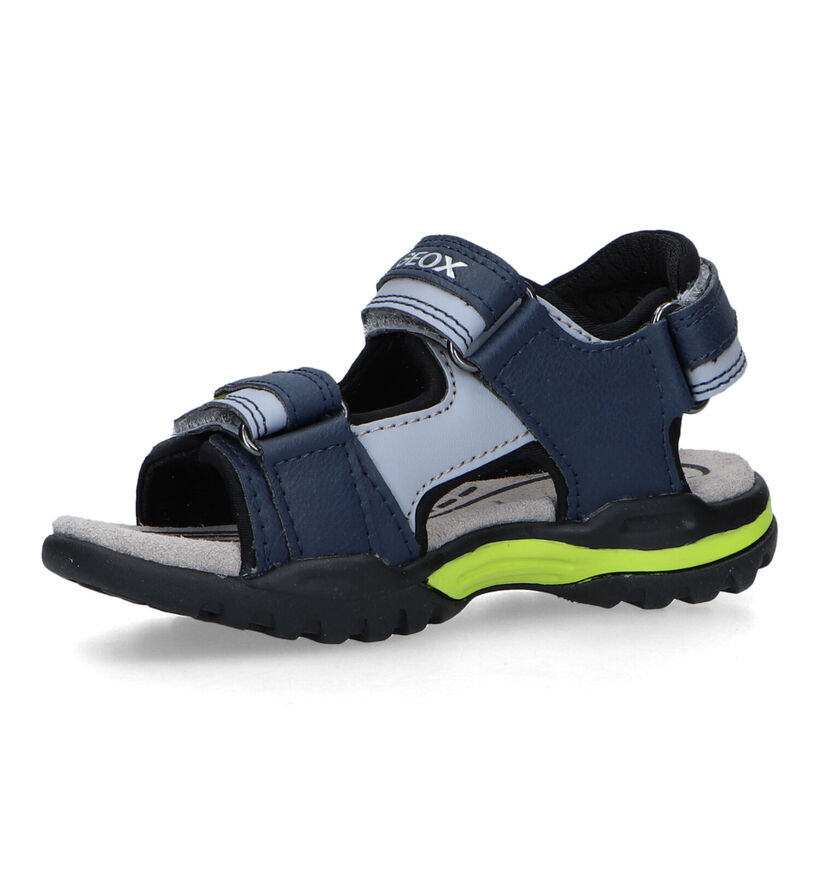 Geox Borealis Blauwe Sandalen in kunstleer (320624)