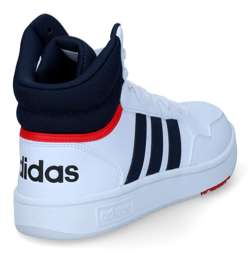 adidas Hoops 3.0 Mid Witte Sneakers voor heren (308457) - geschikt voor steunzolen