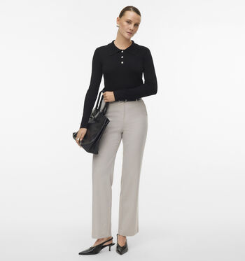 Vero Moda Pantalons Gris
