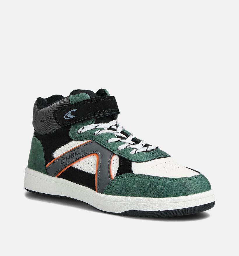 O'Neill Gulfport Mid Grijze/Groene Sneakers voor jongens, meisjes (363280)