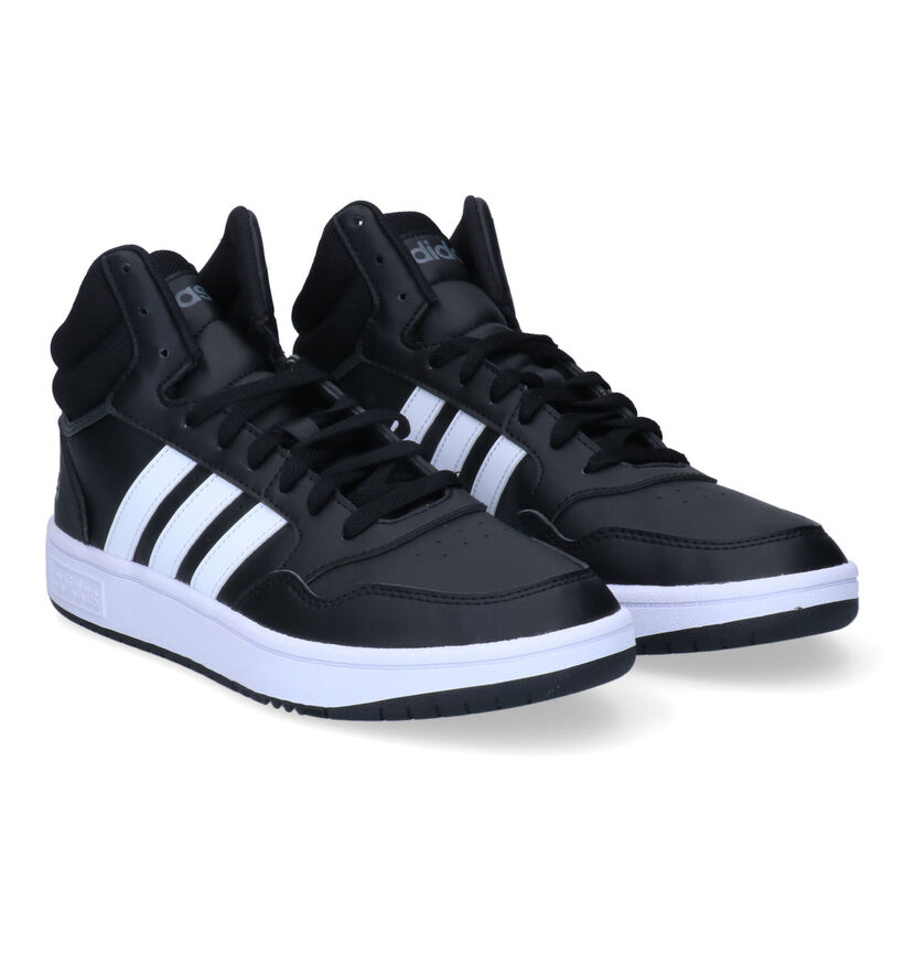 adidas Hoops 3.0 Mid Baskets en Noir pour hommes (326291)