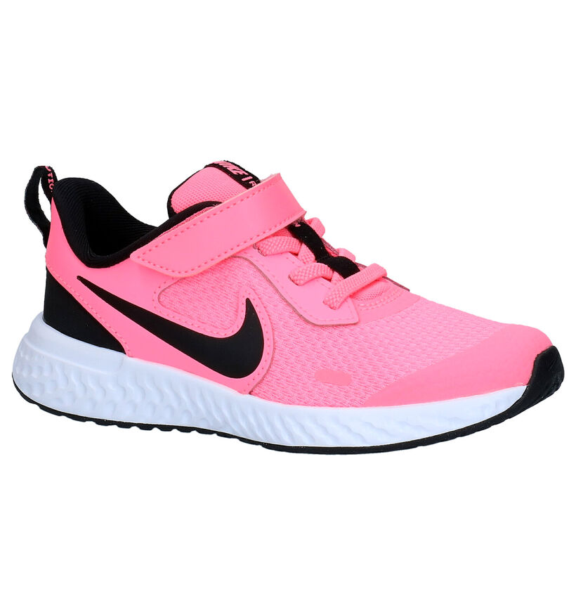 Nike Revolution Grijze Sneakers in leer (291161)