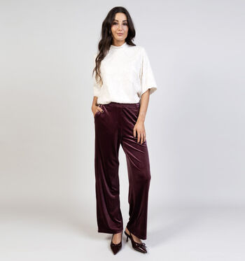 Pieces Pantalons Bordeaux
