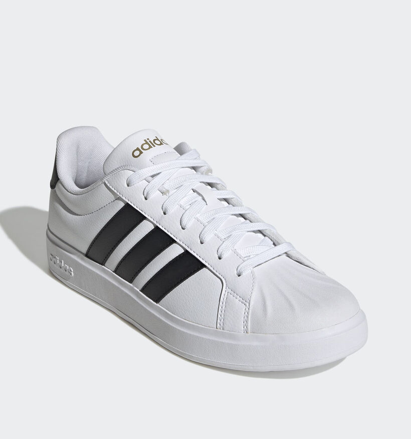 adidas Streettalk Witte/Zwarte Sneakers voor dames (372856)