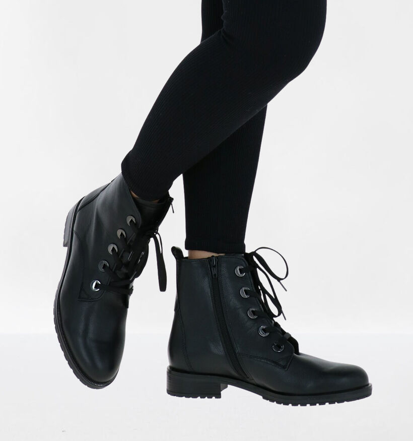 Gabor OptiFit Zwarte Boots in leer (282302)