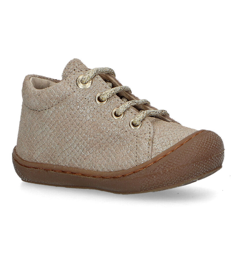 Naturino Cocoon Gouden Babyschoenen voor meisjes (331842) - geschikt voor steunzolen