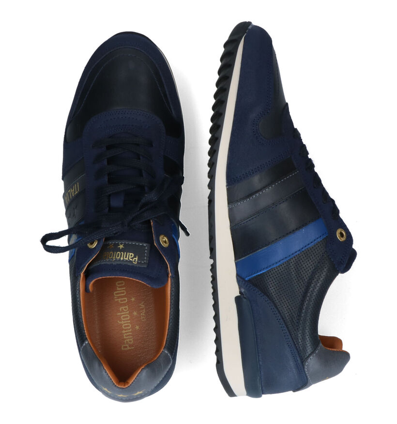 Pantofola d'Oro Rizza Blauwe Veterschoenen voor heren (315345) - geschikt voor steunzolen