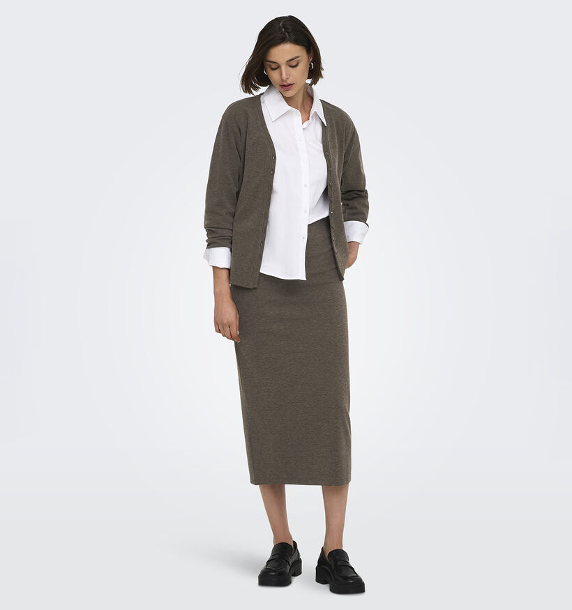 JDY Vita Life Donkerbruine Lange Rok voor dames (378302)