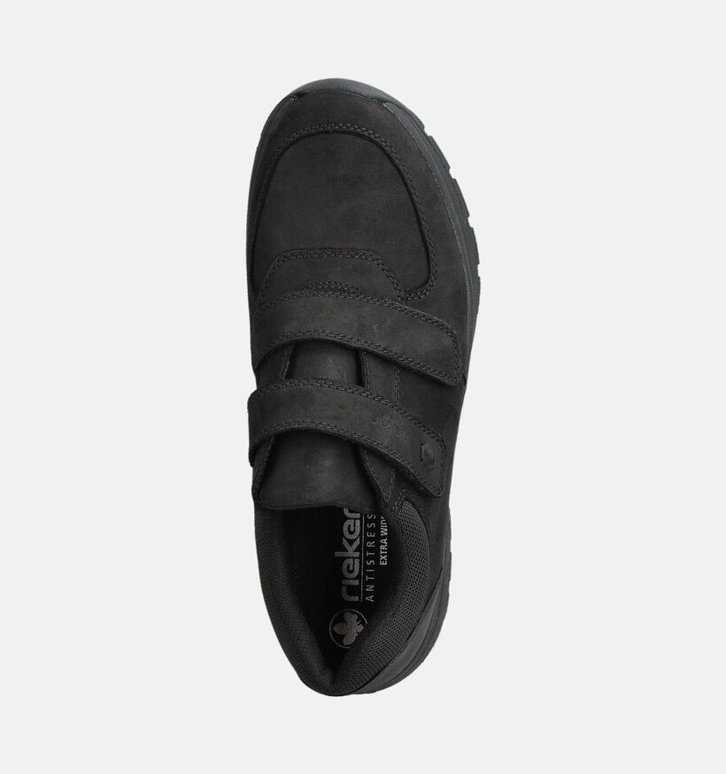 Rieker Zwarte Velcroschoenen Comfort voor heren (360445) - geschikt voor steunzolen