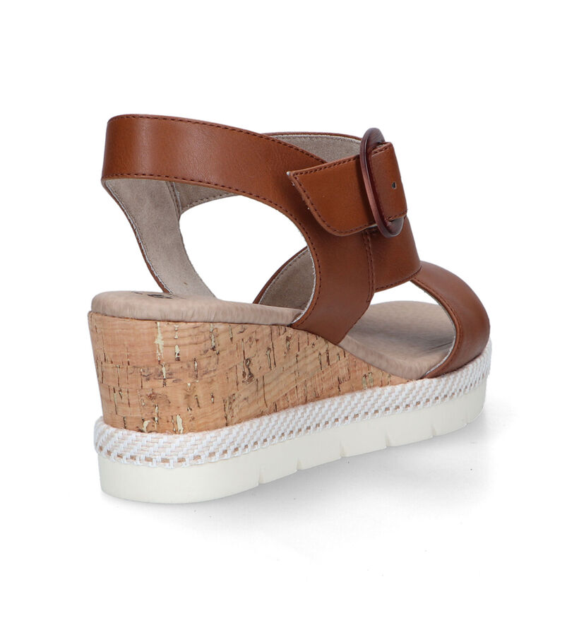 Jana Cognac Sandalen voor dames (323024)