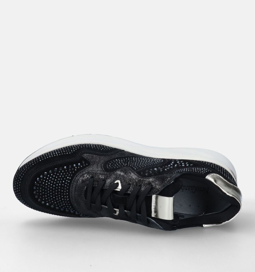 NeroGiardini Zwarte Sneakers voor dames (330172) - geschikt voor steunzolen