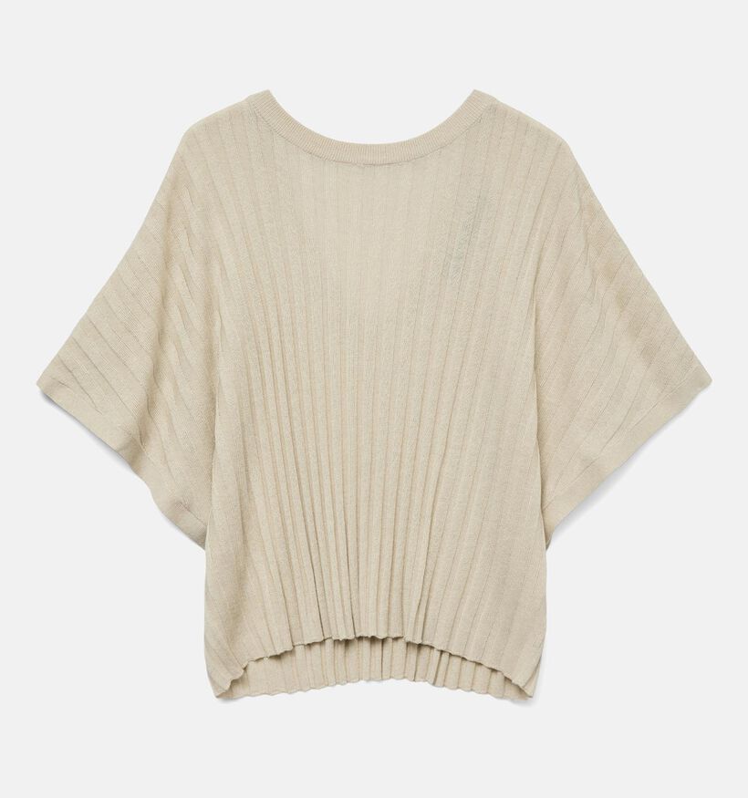Vero Moda Barbados Beige Trui met V-rug voor dames (353132)
