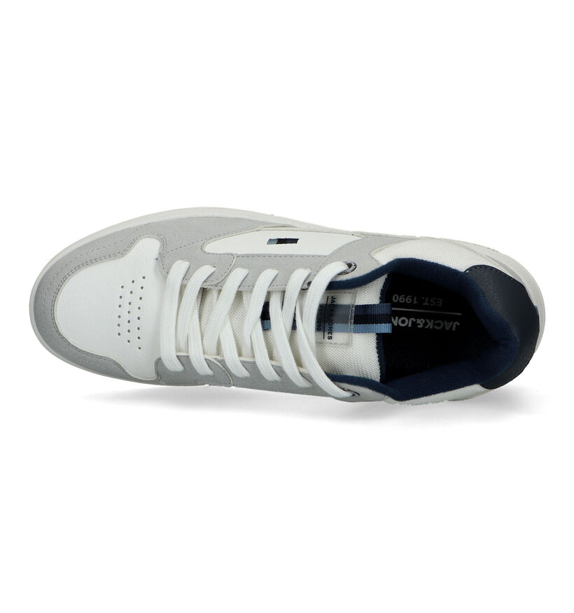 Jack & Jones Heath Pu Baskets en Blanc pour hommes (321028) - pour semelles orthopédiques