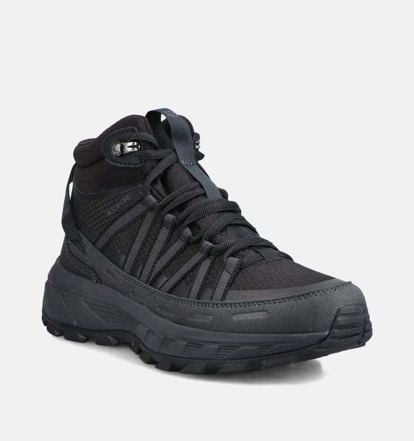 Jack Wolfskin Wild Hike Texapore Mid Zwarte Wandelschoenen voor dames (380517) - geschikt voor steunzolen