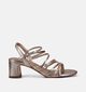 Tamaris Sandales &agrave; talons en Or pour femmes (371710)