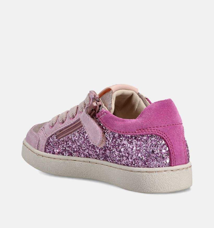 STONES and BONES Ravid Roze Glitter Sneakers voor meisjes (369607) - geschikt voor steunzolen