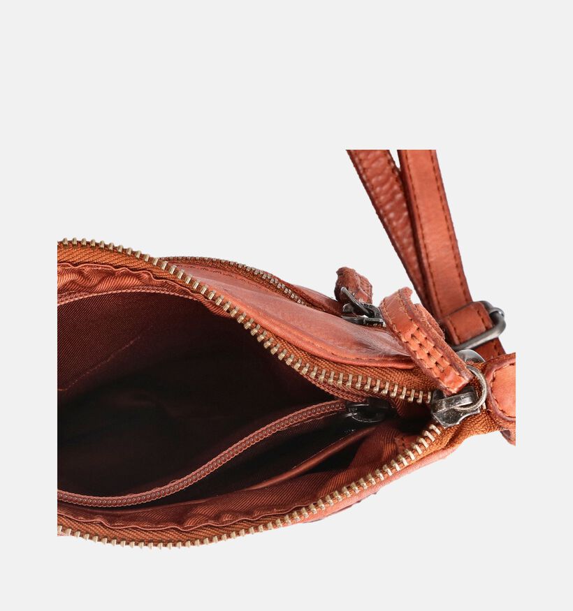 Bear Design Sac &agrave; bandouli&egrave;re en Cognac pour femmes (375814)