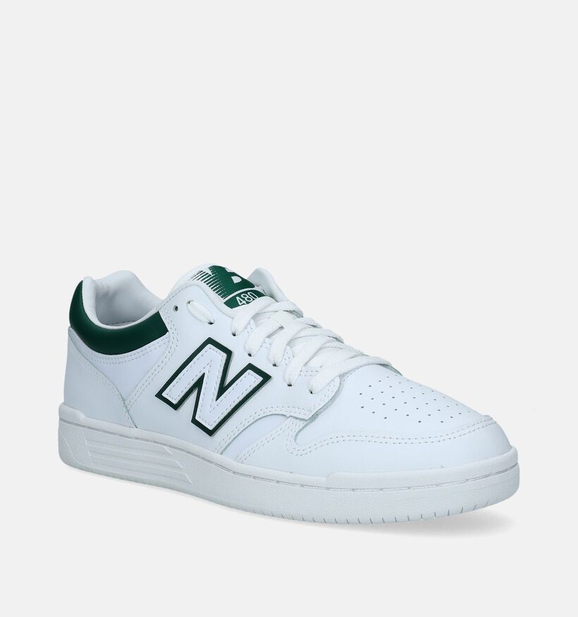 New Balance BB 480 Witte Sneakers voor jongens, heren (343069) - geschikt voor steunzolen