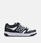 New Balance 480 Zwarte/Witte Sneakers voor jongens (375253) - geschikt voor steunzolen