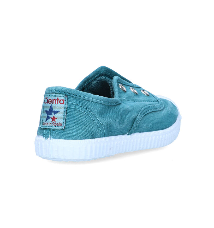 Cienta Slip-ons en Vert pour filles, garçons (324051) - pour semelles orthopédiques