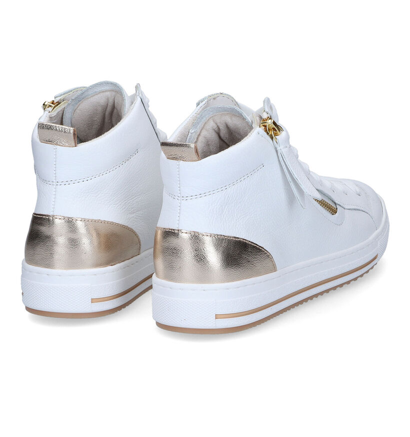 Gabor OptiFit Witte Hoge Sneakers voor dames (306119) - geschikt voor steunzolen
