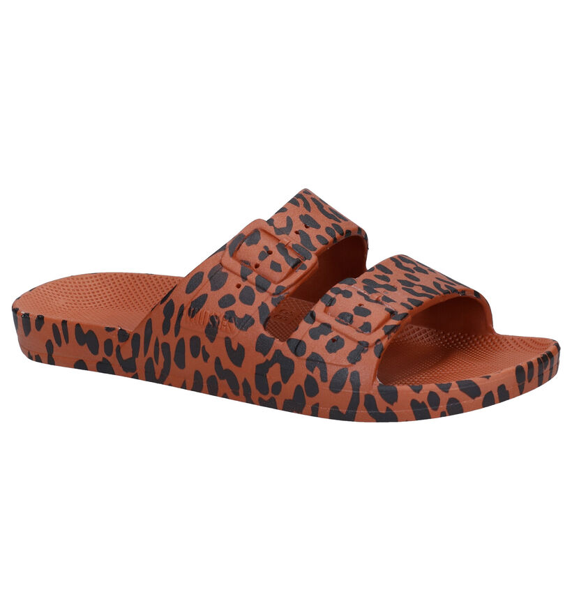 Freedom Moses Leo Cognac Slippers in kunststof (288373)