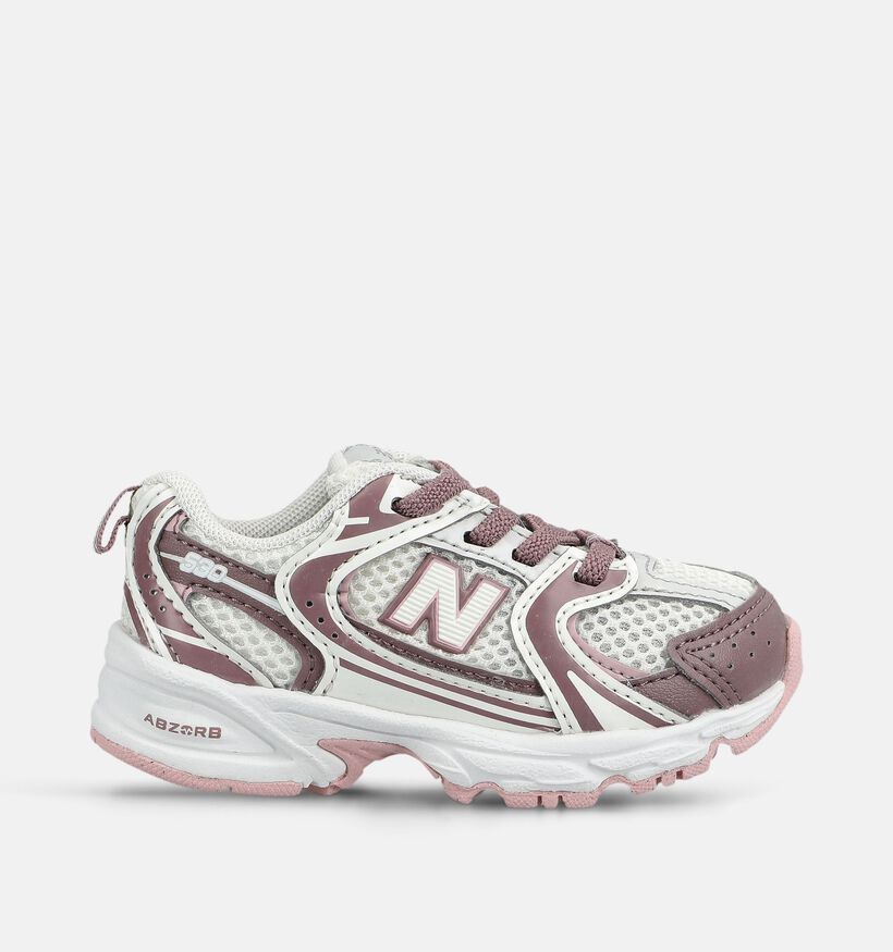 New Balance 530 Baskets basses en Rose pour filles (375191) - pour semelles orthop&eacute;diques