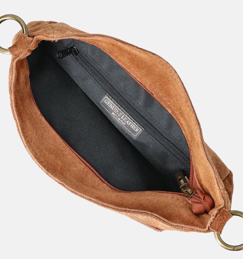 Via Limone Cognac Crossbody tas voor dames (360521)