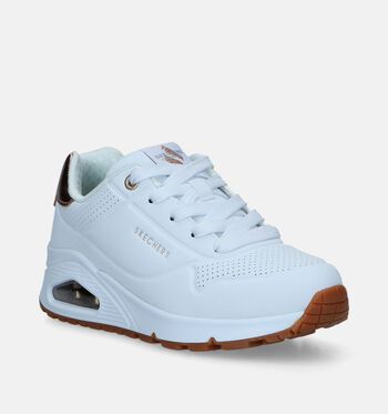 Skechers Memory Foam Low Baskets Blanc