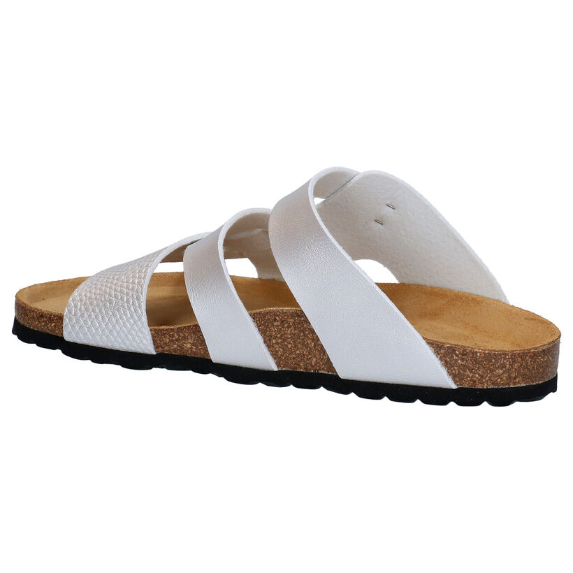Bio Dream Nu-pieds plates en Écru en simili cuir (266157)