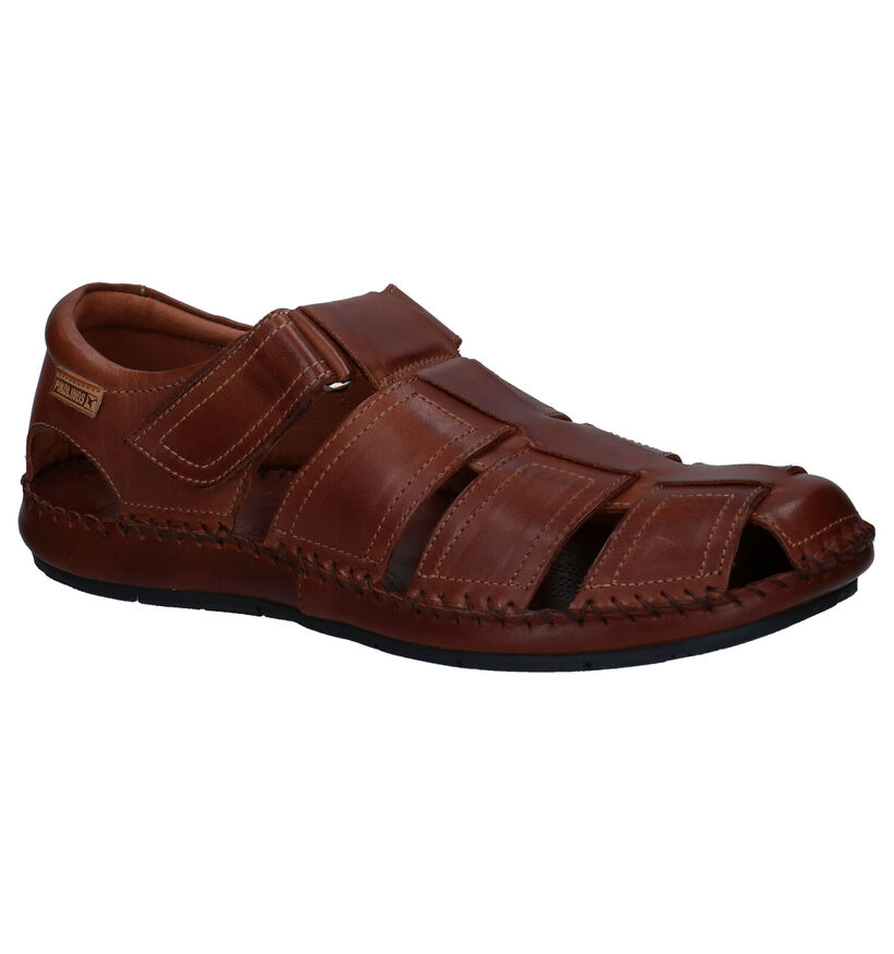 Pikolinos Cognac Sandalen in leer (308024)