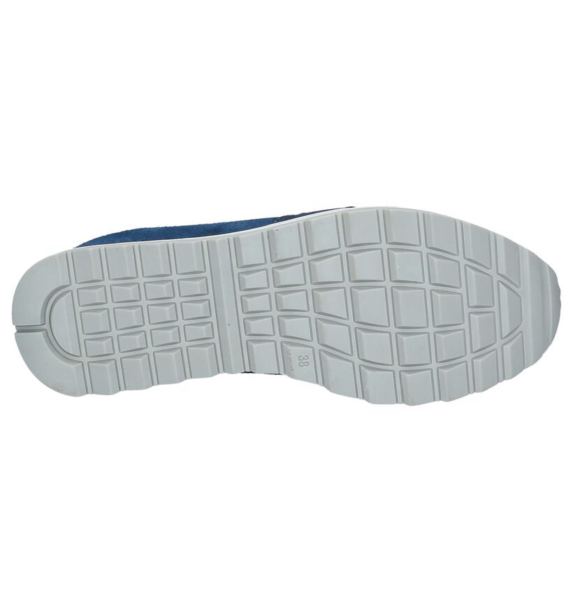 Humat Loafers en Bleu foncé en daim (221379)