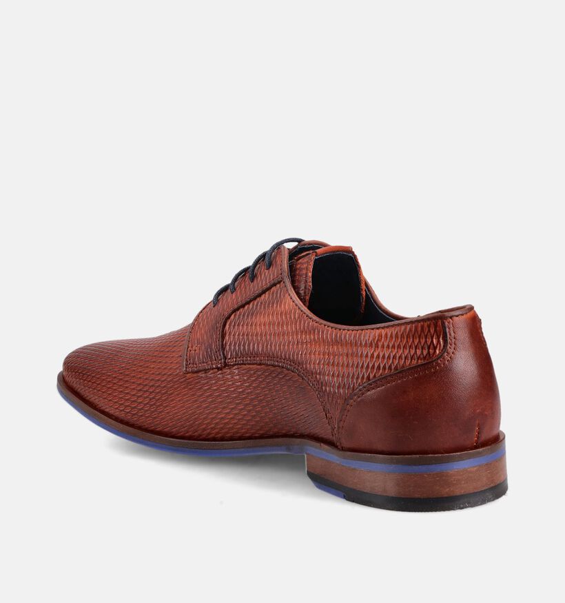 Berkelmans Oulton Bruine Geklede Veterschoenen voor heren (373322) - geschikt voor steunzolen