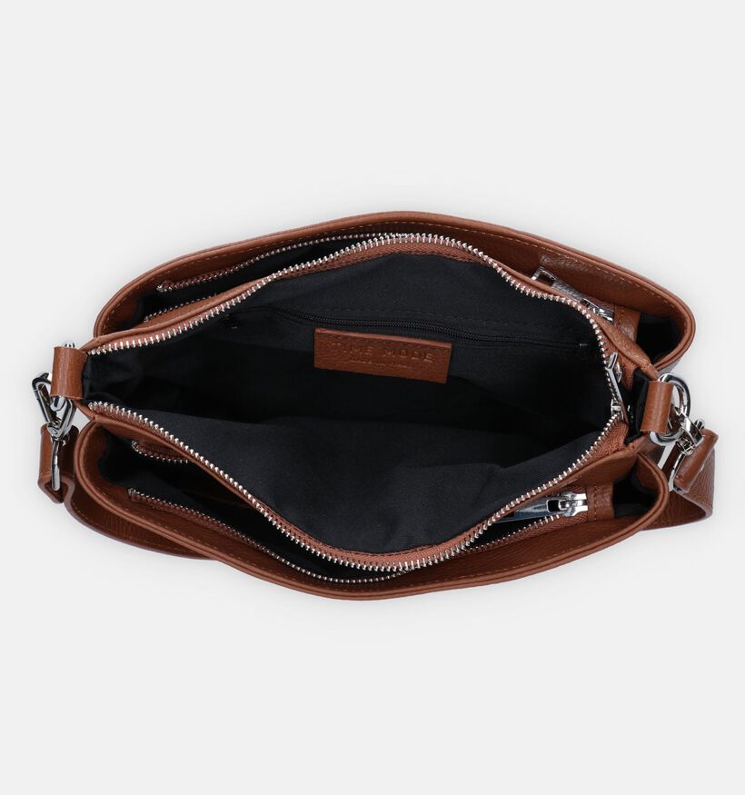 Time Mode Uni Sac porté croisé en Taupe pour femmes (344360)