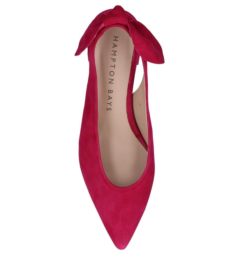 Fuchsia Pumps Hampton Bays Lido in daim (248920)