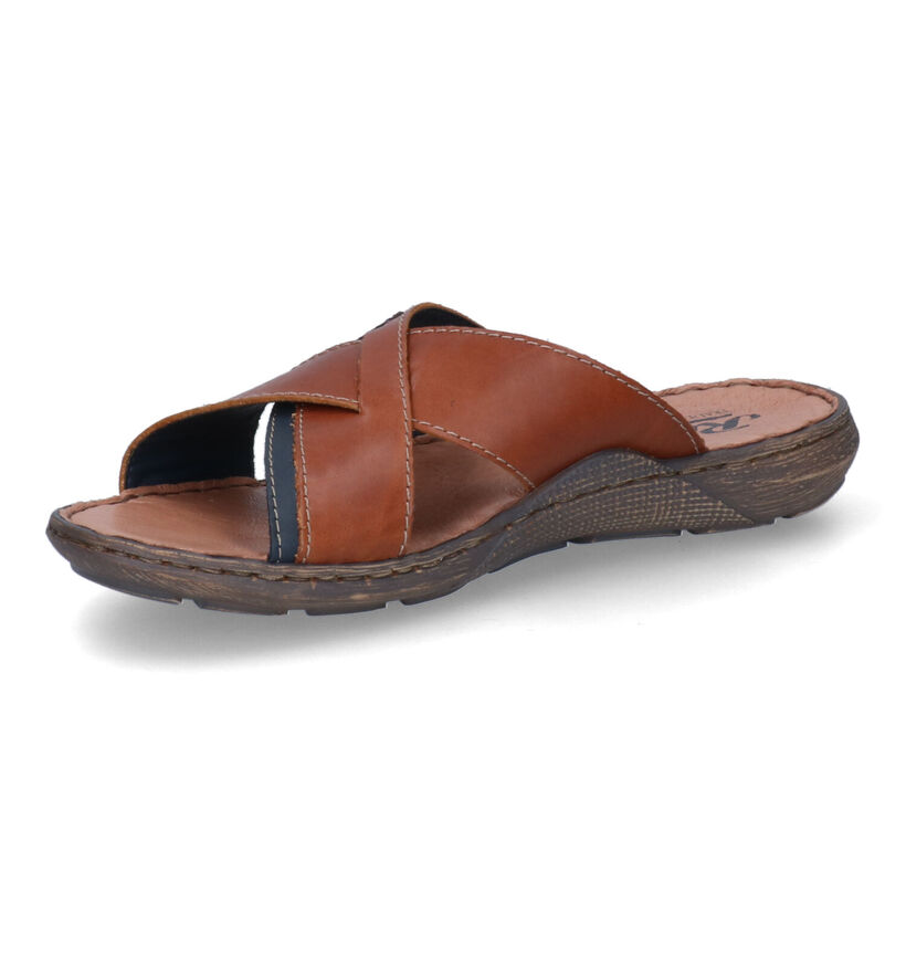 Rieker 21061 Heren Slippers Nougatbruin - Comfortabel Voorjaar/Zomer