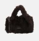 Charm London Antarctica Fluffy Handtas Donkerbruin voor dames (380953)