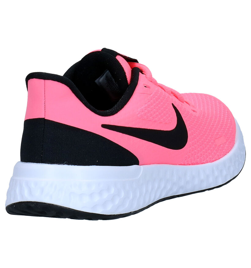 Nike Revolution 5 Baskets en Rose en textile (283831)