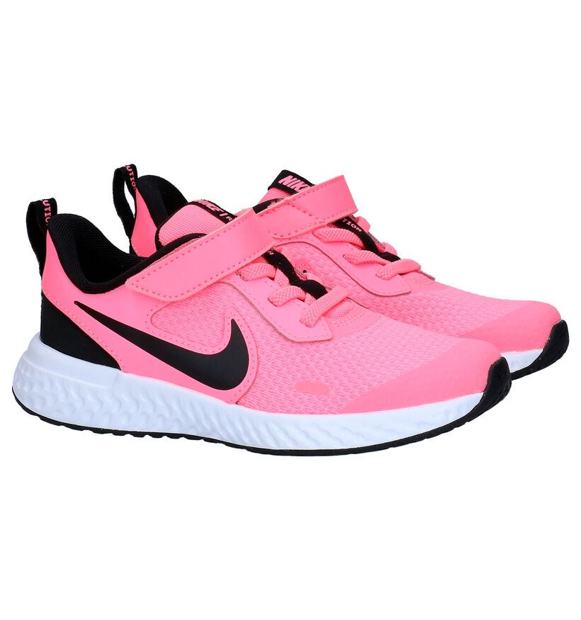 Nike Revolution Grijze Sneakers in leer (291161)