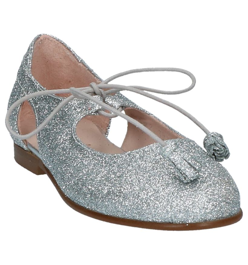 Beberlis Ballerines en Argent en textile (215986)