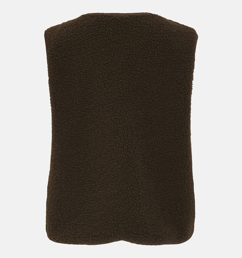Vila Ada Teddy Veste sans manches en Marron pour femmes (364062)