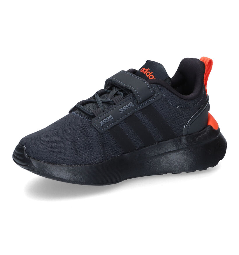 adidas Racer TR21 I Baskets en Noir pour garçons (311322) - pour semelles orthopédiques