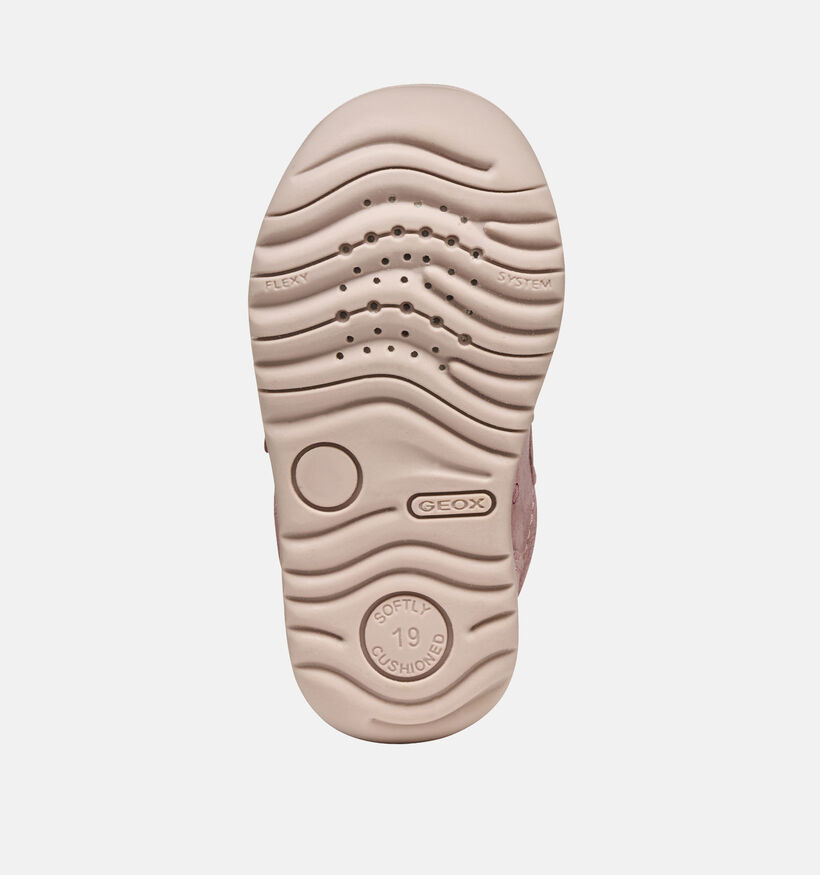 Geox Macchia Roze Hoge Velcroschoenen voor meisjes (360374) - geschikt voor steunzolen