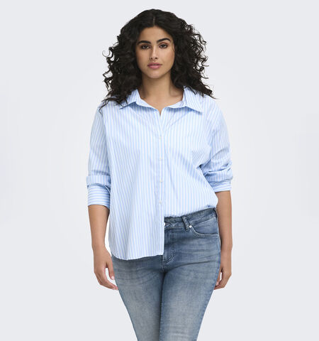 ONLY Carmakoma Blouses Blauw