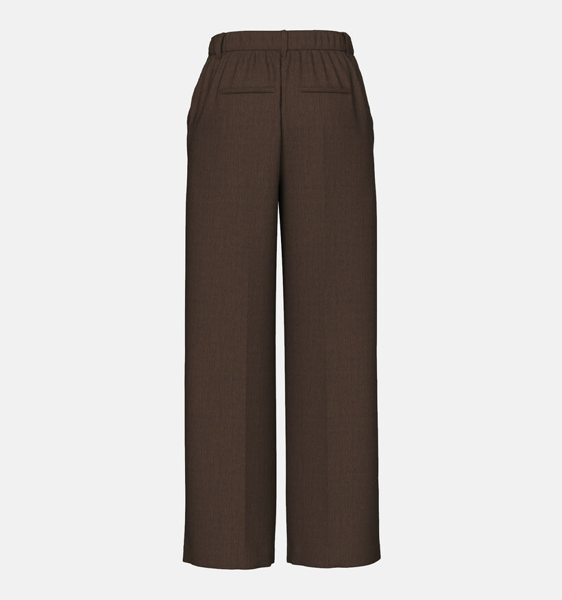 Pieces Kamil Bruine High waist geklede broek L32 voor dames (362267)