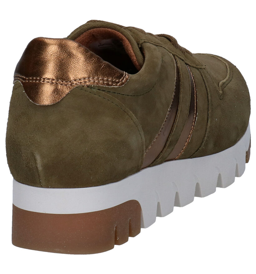 Tamaris Groene Veterschoenen in kunstleer (280760)