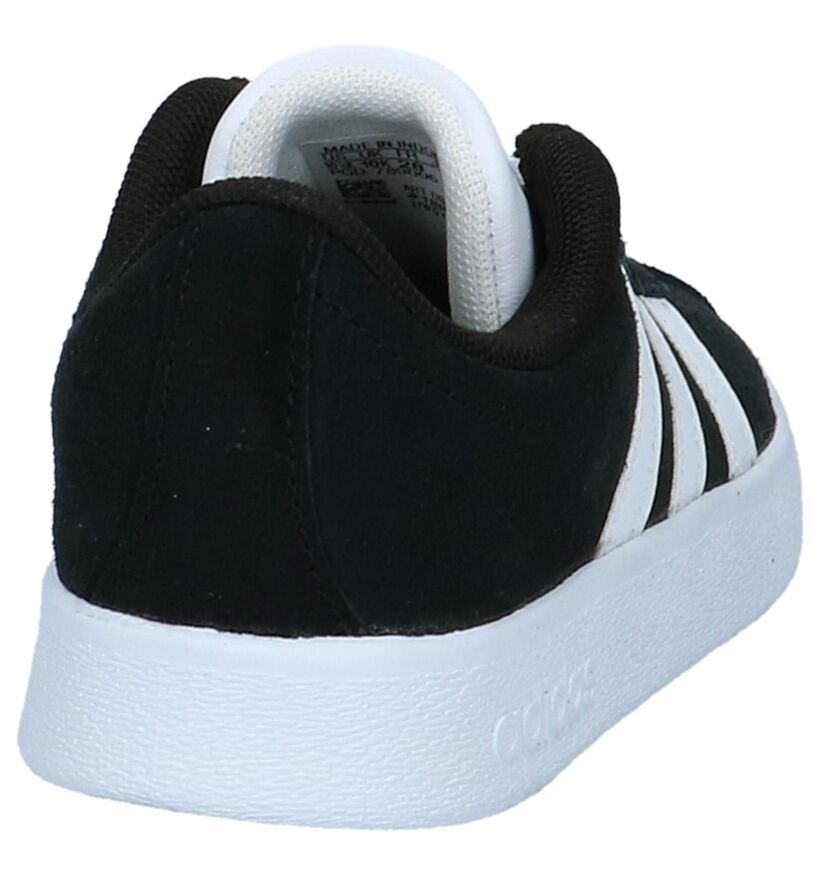 adidas VL Court 2.0 Zwarte Sneakers in kunstleer (252556)