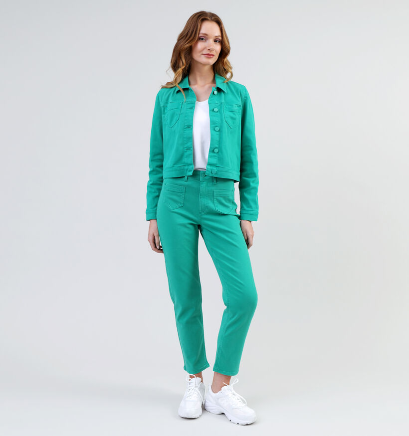 comma casual identity Manteau Jeans en Vert pour femmes (345059)